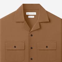Gambar TENUE Kemeja Ripstop Camp Collar Lengan Pendek - Brown Cocoa - L dari Tenue de Attire Kota Administrasi Jakarta Selatan 3 Tokopedia