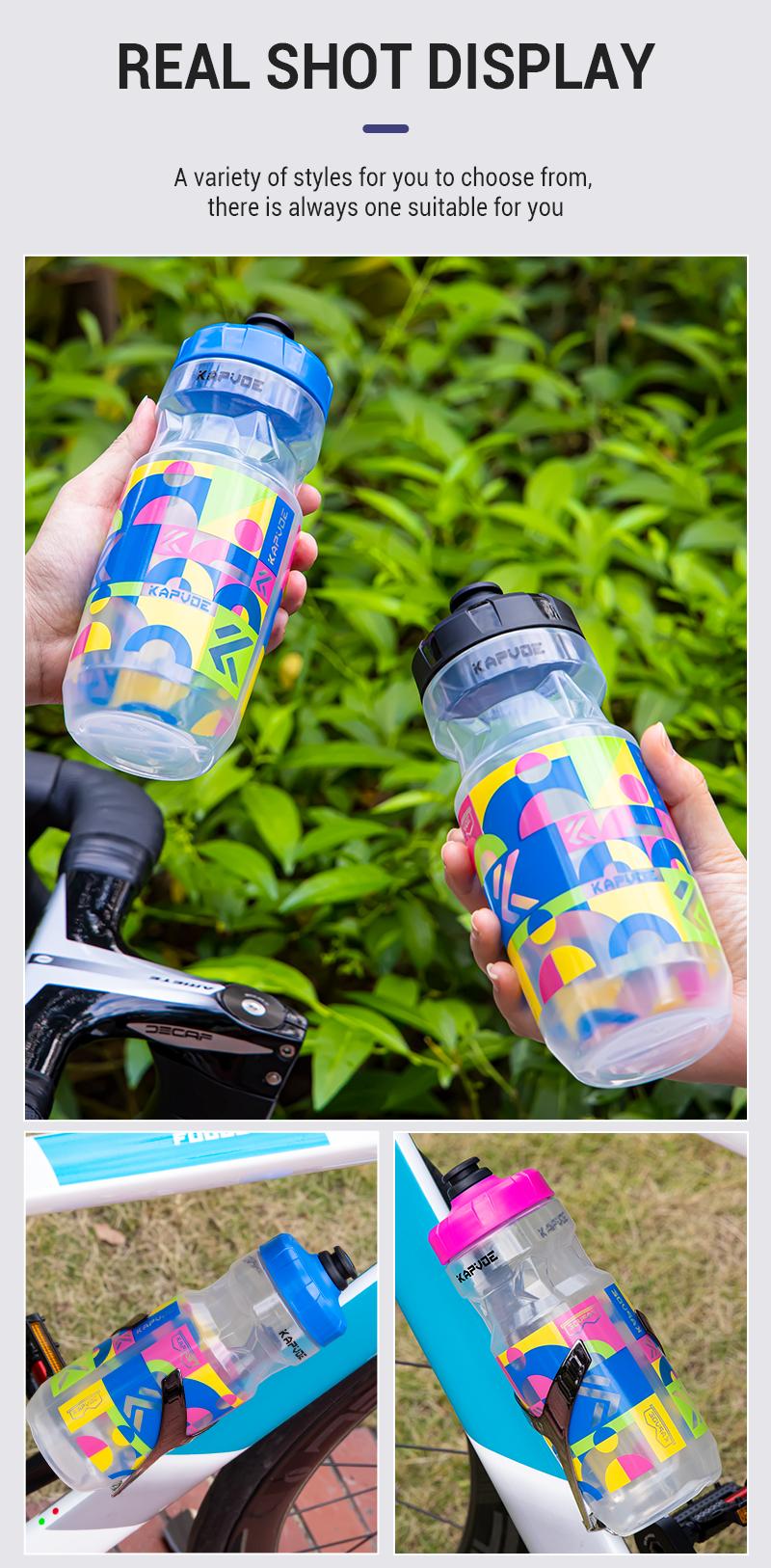Product Introduction of KAPVOE 610ml Portable Cycling Water Bottle - High-Performance Lightweight Design Drop-Proof BPA-Free Perfect For Any Cycling Adventure 19