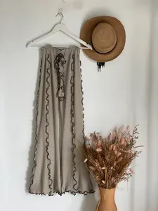 long pants cutbray list curly saga jade green s/m l/xl 40-60 60-80