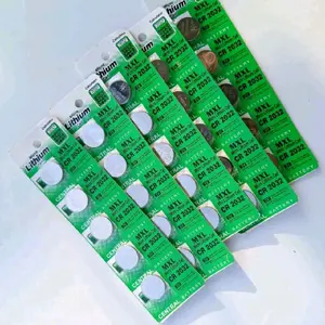 Baterai MXL CR2032 Battery 1 lembar isi 5 pcs Baterai kancing Untuk remote Mobil,Jam,Timbangan