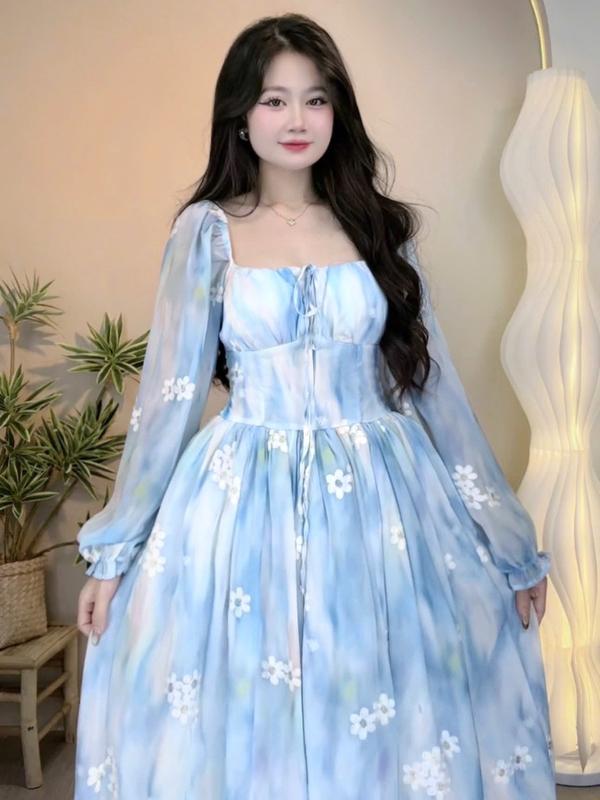 Đầm - Váy Babydoll phong cách tiểu thư sang chảnh tiểu thư hoàng gia D104
