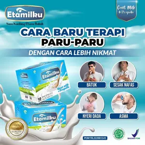 Susu Kambing Etawa plus Propolis Etamilku Asli Original Untuk Kesehatan Tulang, Pernapasan Dan Pencernaan