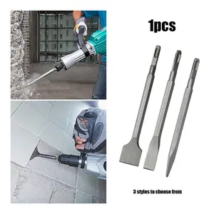 Mata Bor Bobok Beton Panjang 250mm SDS Plus Chisel Untuk Beton Tembok -Mata Jack Hammer Point Flat Chisel
