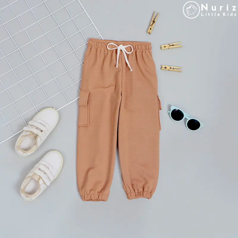 100K 4 PCS Celana Jogger Chargo Anak-Anak Umur 1-12 Tahun Laki-Laki Perempuan bahan Japan Line 3