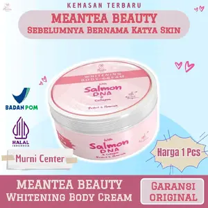 [Kemasan Baru] MEANTEA BEAUTY by Katya Skin Body Cream Whitening With Salmon DNA dan Collagen