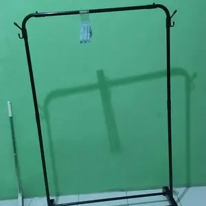 Stand hanger single gantungan baju ada cantolan