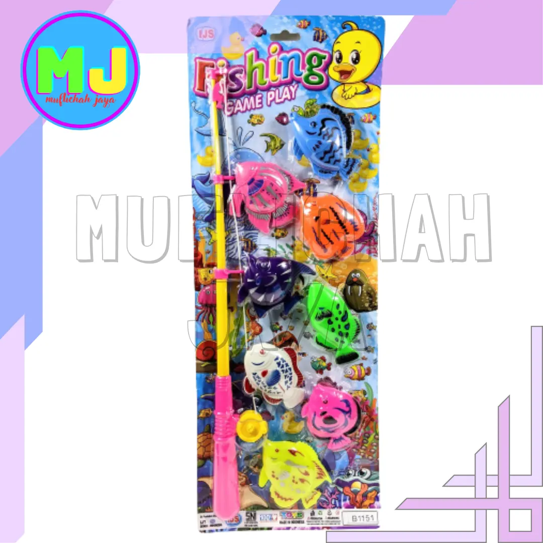 Mainan Anak Pancing Set Ikan Jaring