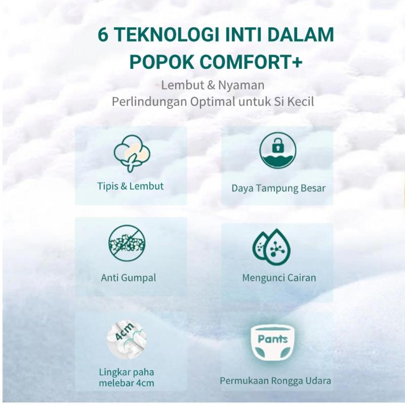 2Pack-VeryBabe SAP Popok Bayi Diapers Bayi S/M/L/Xl/XXL/XXXL/XXXXL Tipis Bernapas Tinggi Serap Anti Gumpal Kering Merah 3