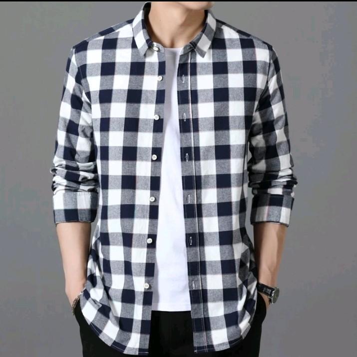 PROMO KEMEJA FLANEL LENGAN PANJANG HIGH QUALITY PREMIUM ORIGINAL BRAND UNISEX (PRIA & WANITA) UK M L XL Formal Lembut Nyaman Santai Kotak catur Distro Casual Motif baju kotak kotak pria kemeja  anak kemeja flanel formal baju hems  lengan panjang Keren 3