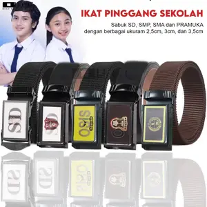 BEST SELLER !! Sabuk Ikat Pinggang Anak Sekolah Sabuk Kanvas SD,SMP,SMA - KK-25/KK-35/BD-78-4