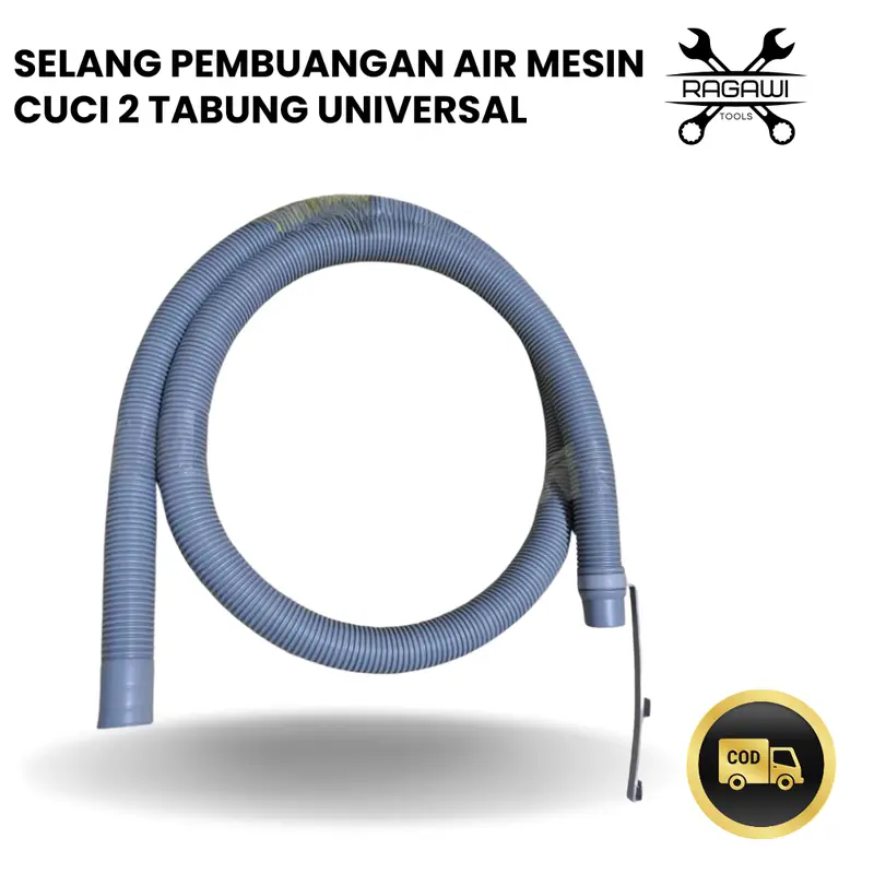 Selang Untuk Pembuangan Mesin Cuci 2 Tabung Tebal dan Panjang 2 Meter untuk Universal 0