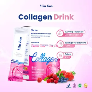 1 BOX MIN SOO COLLAGEN DRINK 5000mg Tripeptide Collagen - 10 Sachet