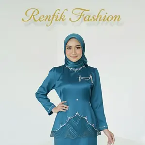 (HANYA BAJU) Atasan Arumi kurung melayu   kekinian viral Baju kondangan modern terbaru