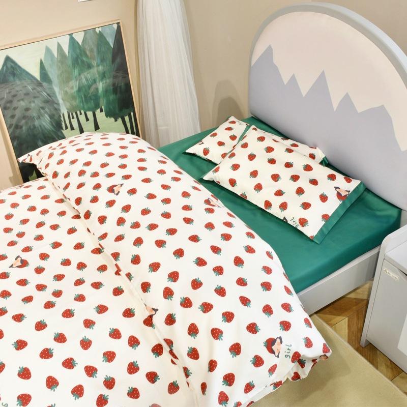Long-staple cotton childen's duvet cover kindergarten cartoon quilt cover single 3A quilt cover bed sheet and pillowcase 2