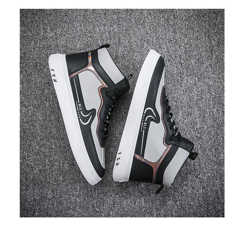 Product Introduction of Autumn and Winter 2023 Men's High top Board Shoes Air Force One Korean Fashion Student Casual Sneakers AJ Fashion Men's Shoes 12