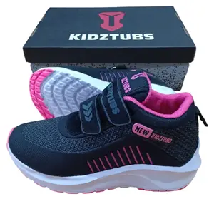 KIDZTUBS Sepatu Sekolah Anak Perempuan Warna Hitam Putih Umur 6-10 Tahun PAUD TK SD SMP-SEPATU1708051424 Fashion