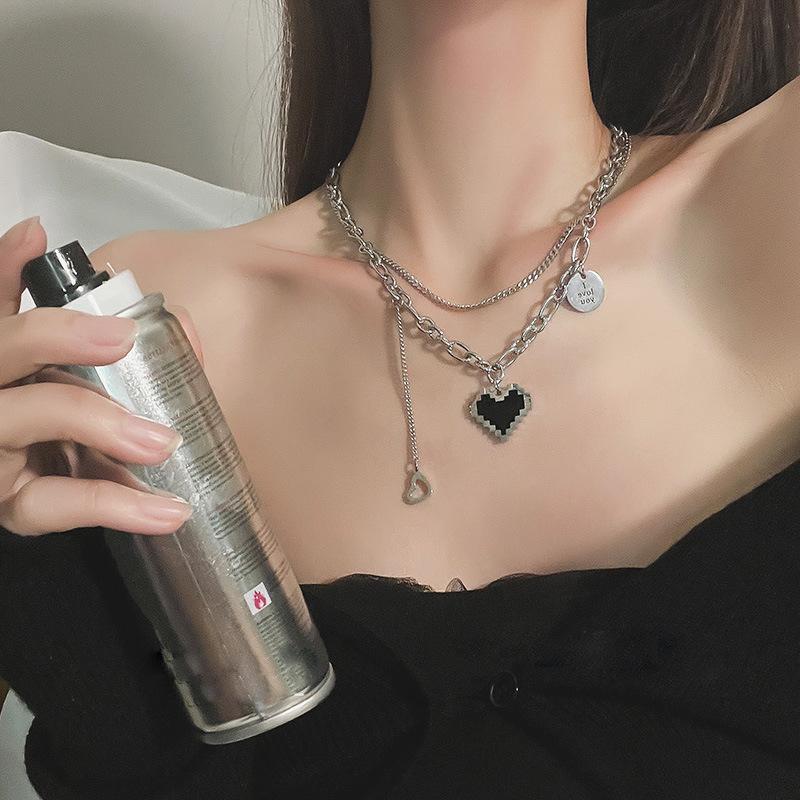 Product Introduction of Vòng Cổ Trái Tim Xếp Chồng Lên Nhau Cho Nữ, Giá Cả Phải Chăng, Phong Cách Sang Trọng, Thiết Kế Độc Đáo, Hàng Mới Về Năm 2025, Đồ Trang Sức Phụ Kiện Dây Chuyền Xương Đòn Phổ Biến 3
