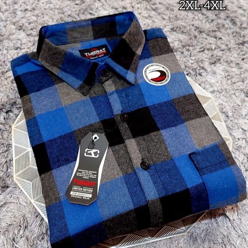 KEMEJA FLANEL JUMBO SIZE 2XL 3XL 4XL PRIA LENGAN PENDEK /PRIA MOTIF KOTAK KOTAK LENGAN PENDEK KUALITAS PREMIUM Distro Panjang 4