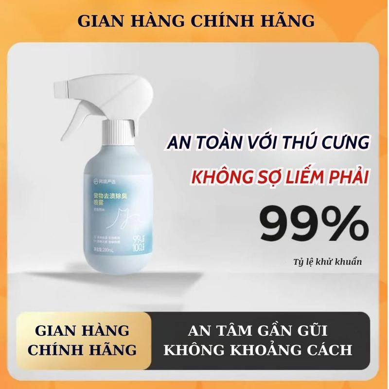 Product Introduction of Xịt Loại Bỏ Mạt, Kháng Khuẩn, Loại Bỏ Vết Nước Tiểu, Khử Mùi Cho Chó Mèo, Công Thức Thực Vật, Loại Bỏ Mùi Hôi 0