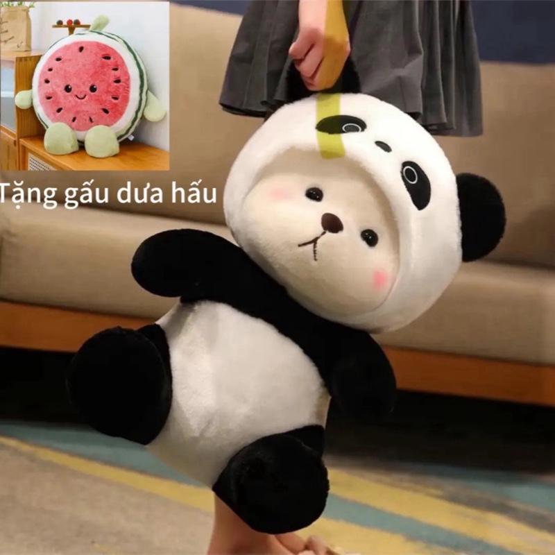 Tặng kèm gấu dưa hấu 30cm, lê na trúc cao 65cm