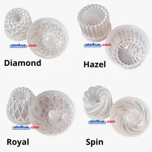 MURAH 1PCS! Cetakan Puding Mini Bavaya / Twist / Bubble / Classic / Lovely / Giok / Topaz / Aster