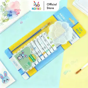 Set Cat Air Lengkap 3 in 1 Palet Bunga Kuas Cat Praktis Untuk Melukis Dan Mewarnai YL-031302 pens