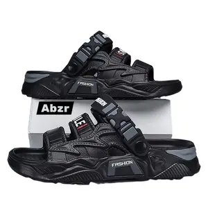 ABZR Sandal Casual Slip On Pria Fashionable dengan Desain Nyaman dan Tahan Lama Simpel Ringan Bahan Eva Tebal