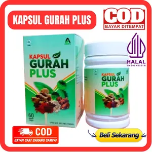 KAPSUL GURAH PLUS Isi 60 - Kapsul GURAH PLUS Herbal Gurah Flu Pernapasan Tenggorokan Membersihkan Dahak Lendir Batuk Pilek Flu D3m4m GURAH