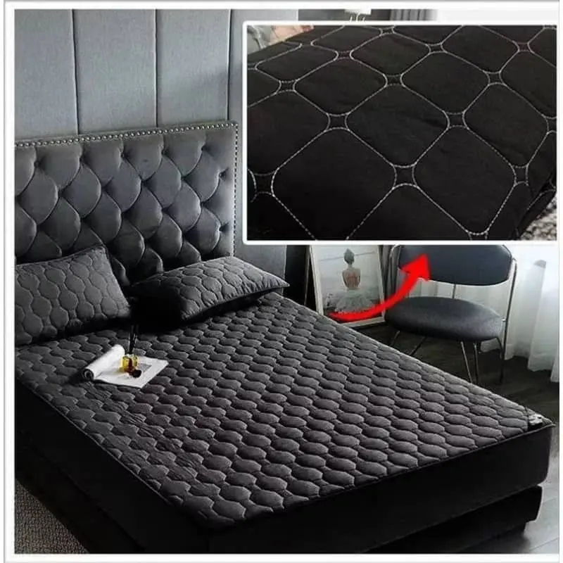 CHADAR HILTON ( 3 IN 1) Fitted Full Cover Queen Size Getah Keliling Soft