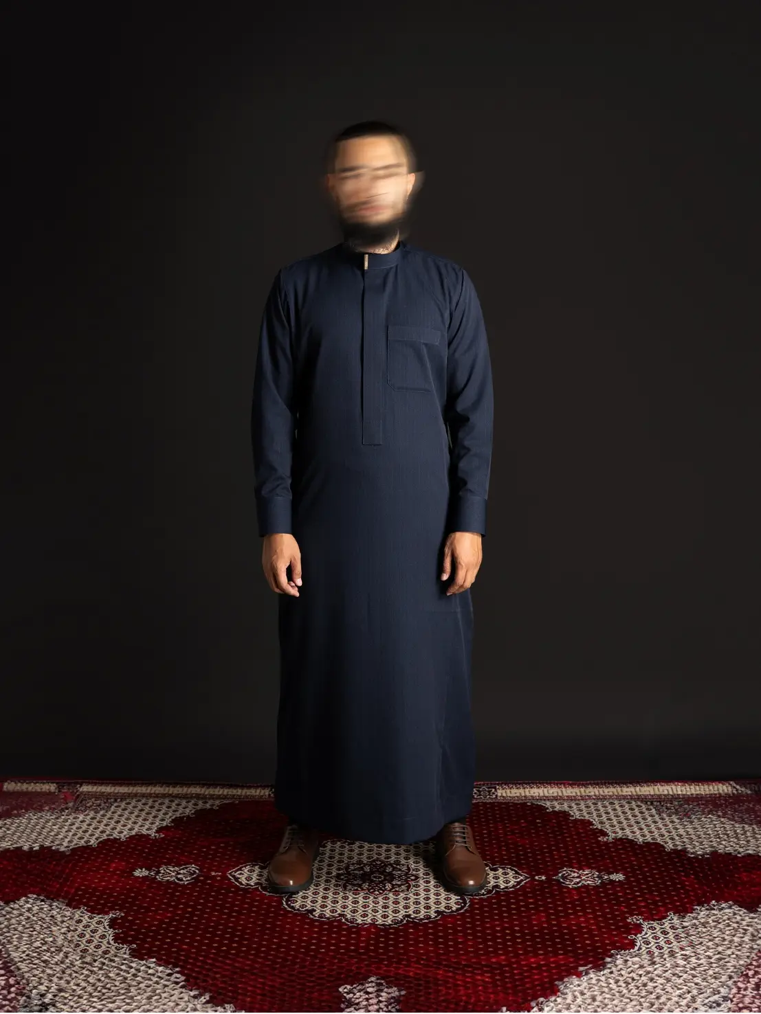Local Project | Jubah Pria Dewasa Gamis Lengan Panjang | Fahd Midnight Navy