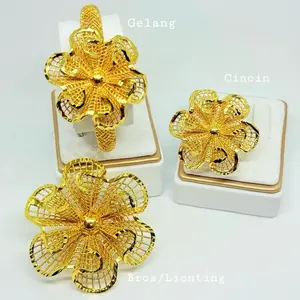 Gelang+Cincin+Lionting Kembang Bunga Salju