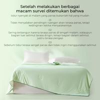 Gambar 【TOP】Tusen DeepSleep Cooling I Cooling Blanket Selimut 2-in-1 Dingin Hangat | Airy Silk Premium Blanket | Selimut Anti Bakter 100-170 GSM (Cooling Blanket Premium - TUQ01 - 150x200 (TUQ01S) dari Tusen Cooling Dream Kab. Tangerang 4 Tokopedia