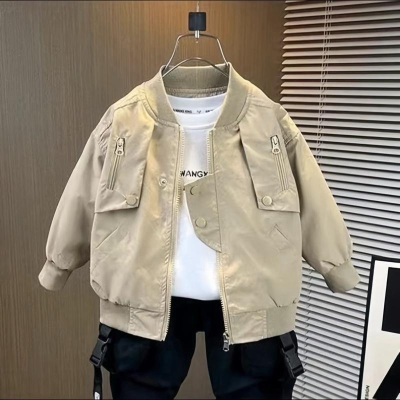 TẶNG TÚI ĐEO CHÉO Áo khoác gió bomber THIẾT KẾ PHỐI KHOÁ tùy chọn lót lưới hoặc lót lông size 8-30kg