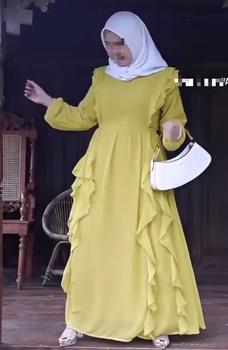 Product Review of Siera Dress Gamis Ceruty Muslim Wanita Mewah Pesta Kondangan Lebaran Cantik baju from B**t 1