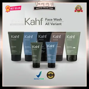 Kahf Face Wash & Face Scrub 100 ml - All Variant Facial Wajah Muka Mencerahkan