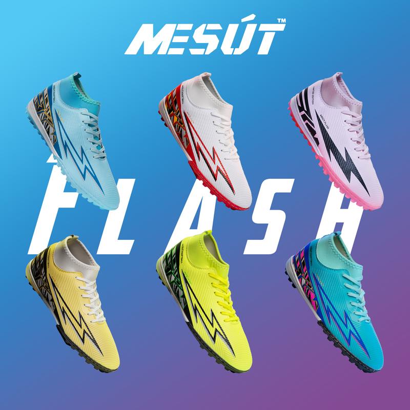 [Tặng Túi Rút và Tất]  Giày Đá Bóng Mesút_Flash Vapor Cổ Cao Đế Cao Su Giày Thể Thao Sneaker Sport Tập Thể Dục