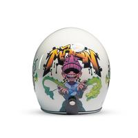 Gambar Marzano Helm Retro Bogo Half Face Graffiti Street Art Glossy Size S-XL Berstandar SNI - White Pet Transparan, S dari Marzano Official Store Kota Administrasi Jakarta Timur 3 Tokopedia