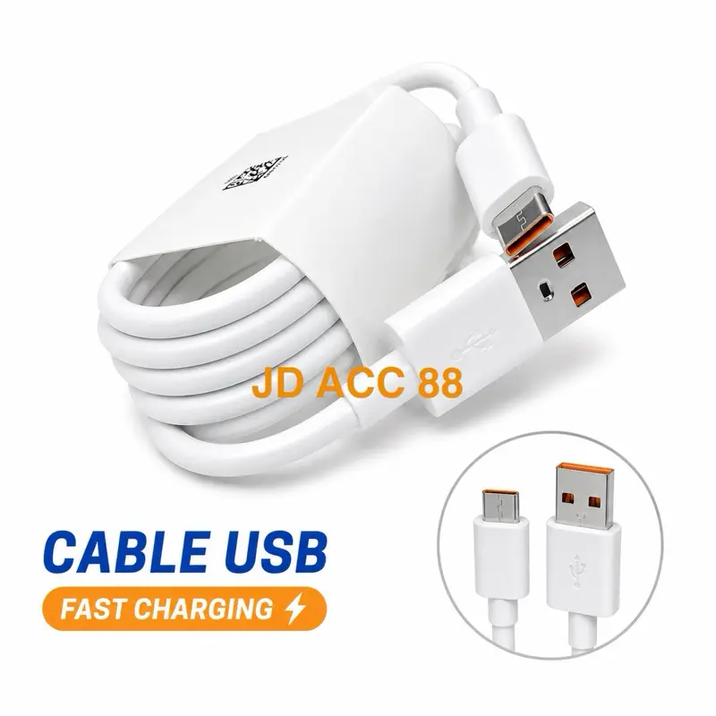 Kabel Charger Fast Charging Type C 120W 67W 33W Turbo Cable Android