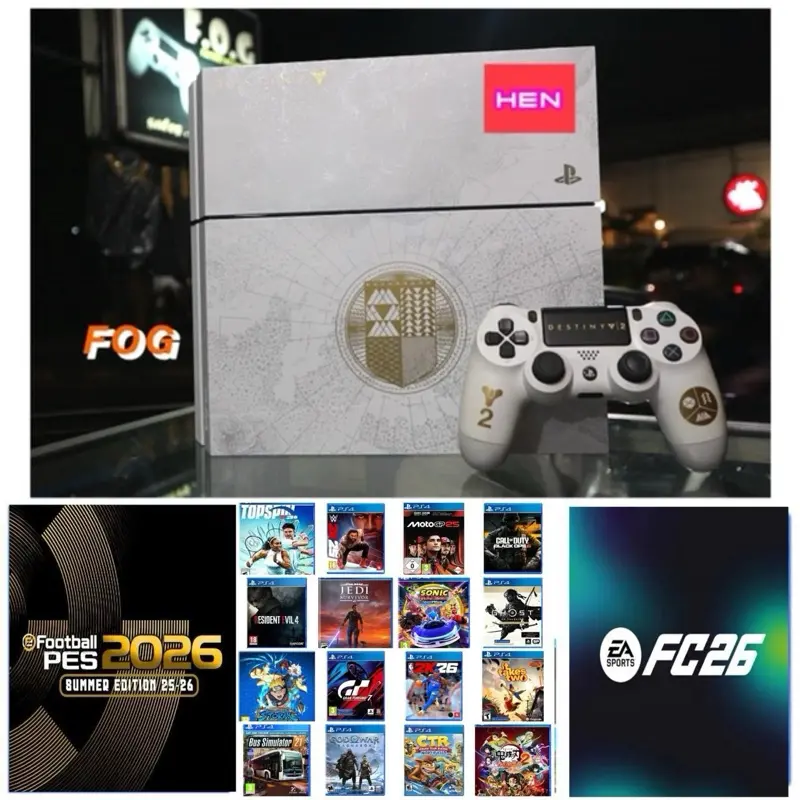 PS4 Fat 500 Giga New Destiny Cuch 12xx CFW Hen Bebas Pilih Game