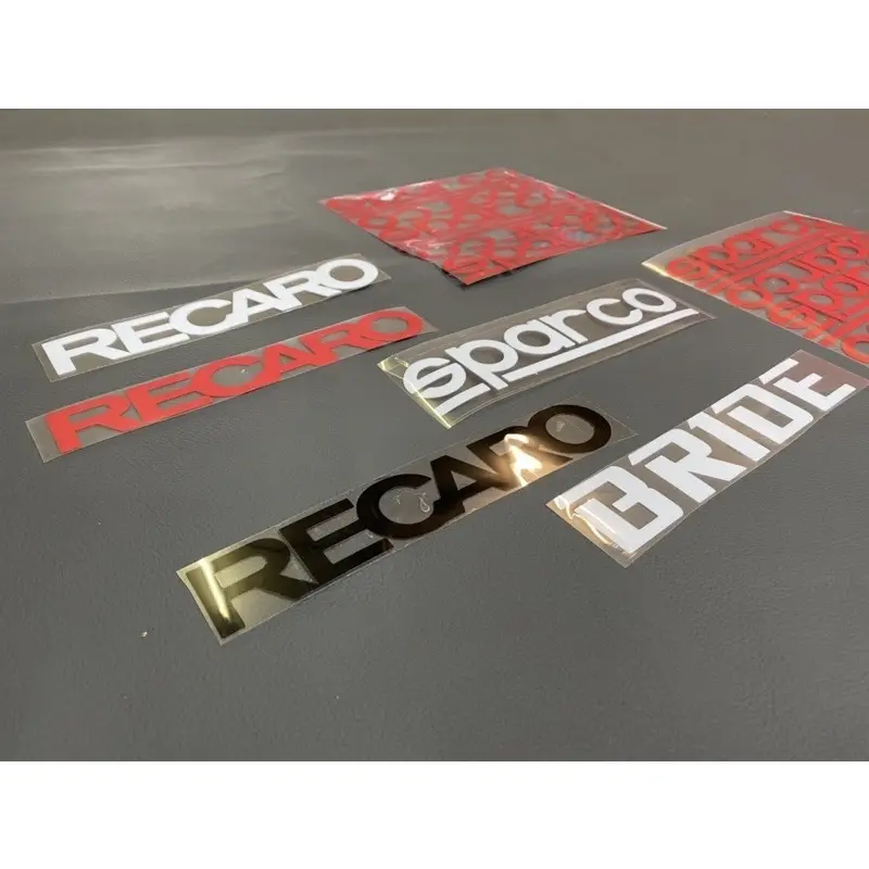 Recaro hot press sticker for bucket seat - TikTok Shop Malaysia
