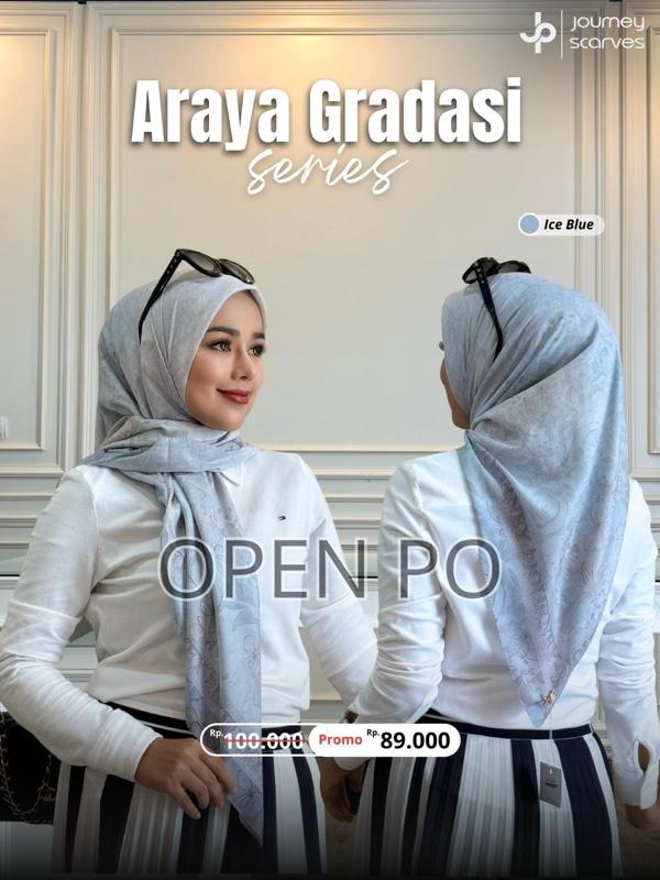 ARAYA SERIES TERBARU by JOURNEY SCARVES ORIGINAL jp ori hijab segiempat wanita muslimah hijab motif