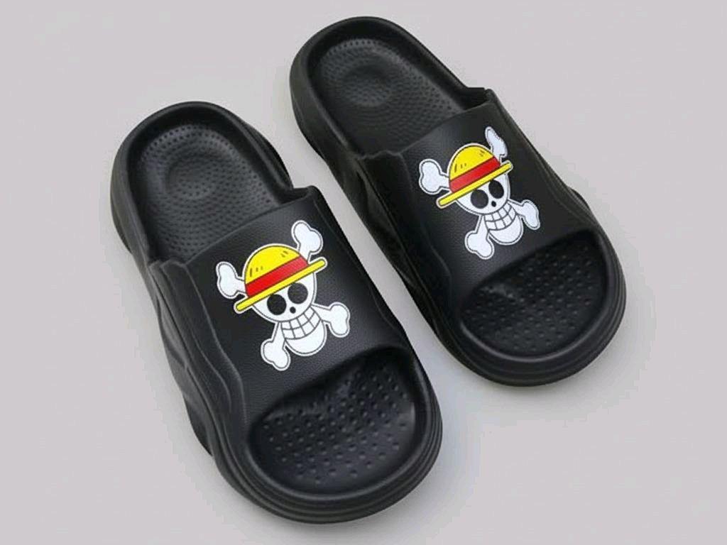VIRAL Sandal anak laki-laki model selop karkarakter one piece / wanpis tanpa tali
