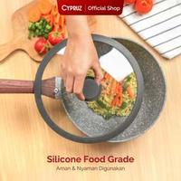 Gambar [Special Koko Panci] [COD] Cypruz Tutup Panci Stainless Kaca Sillicone Tahan Panas dan Anti Slip 18 cm dari Cypruz Kitchenware Kota Administrasi Jakarta Utara 4 Tokopedia