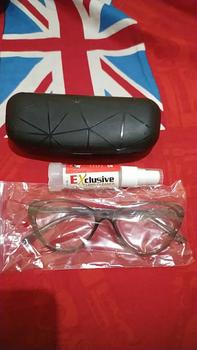 Product Review of [ BELI 1 PCS KACAMATA MINUS GRATIS 1 PCS KACAMATA NORMAL RANDOM ] Kacamata Fashion Frame 8146 Lensa Photocromic Blueray Bluecromic Eyewear Glasses from E**D 0