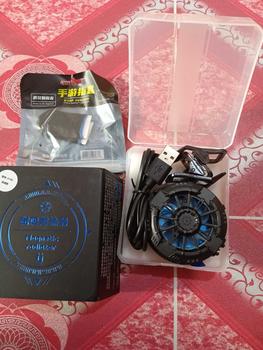 Product Review of 【COD】Radiator telefon bimbit X106 Kipas penyejuk telefon pintar Sesuai untuk bermain permainan Radiator penyejuk air dengan telefon bimbit Mengandungi lengan jari permainan Tiada pemalam diperlukan Usb from 𝕁**😎 0