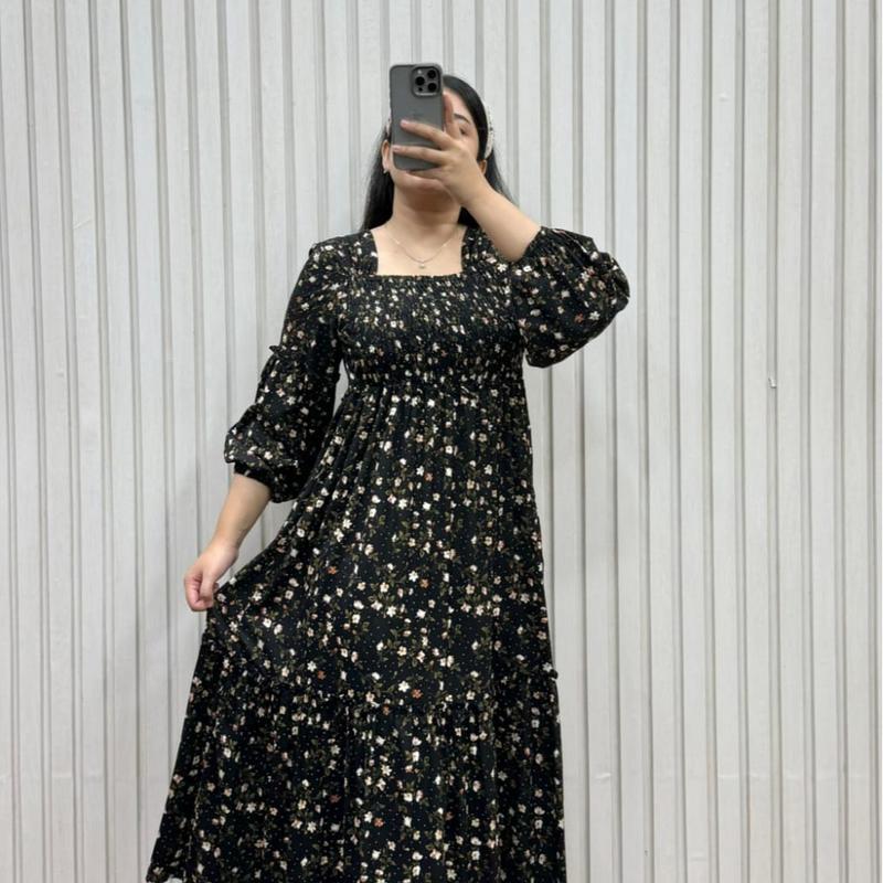 DASTER ANNISA DRESS KEKINIAN TERBARU RAYON  PREMIUM 2