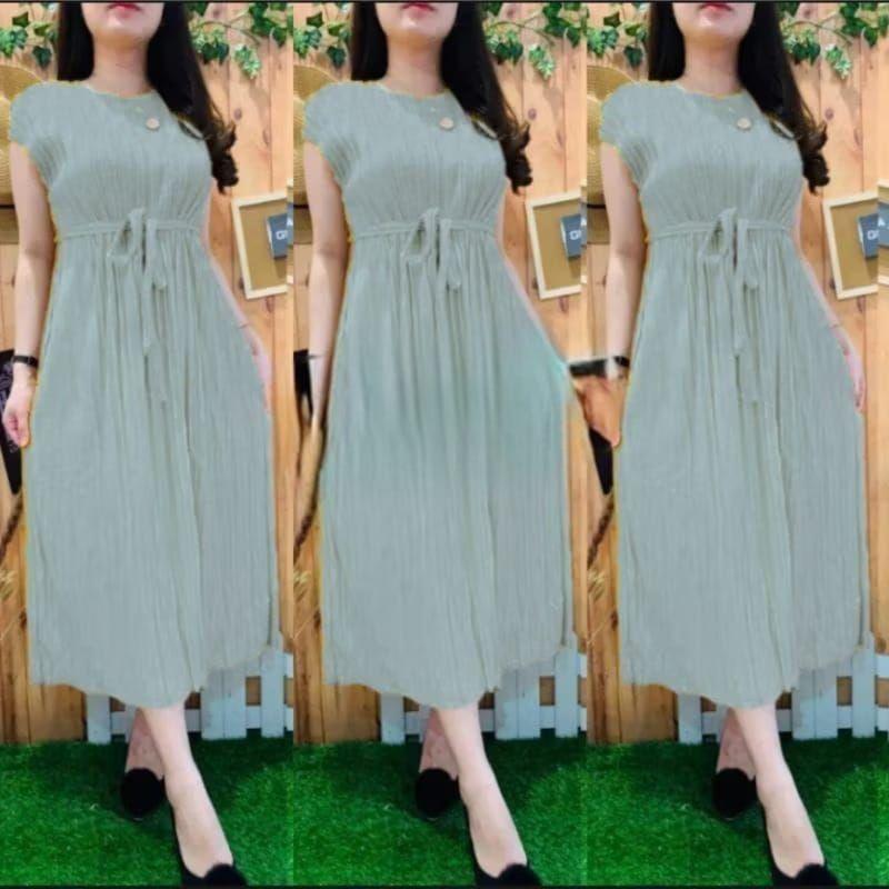 MIDI Drees plisket terbaru.daster wanita kekinian.dres terlaris 2026.dres wanita termurah gratis ongkir