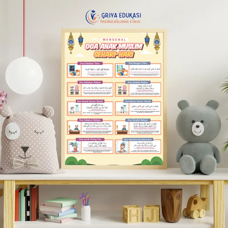 Poster Edukasi Anak Wipe Clean Best Seller 7