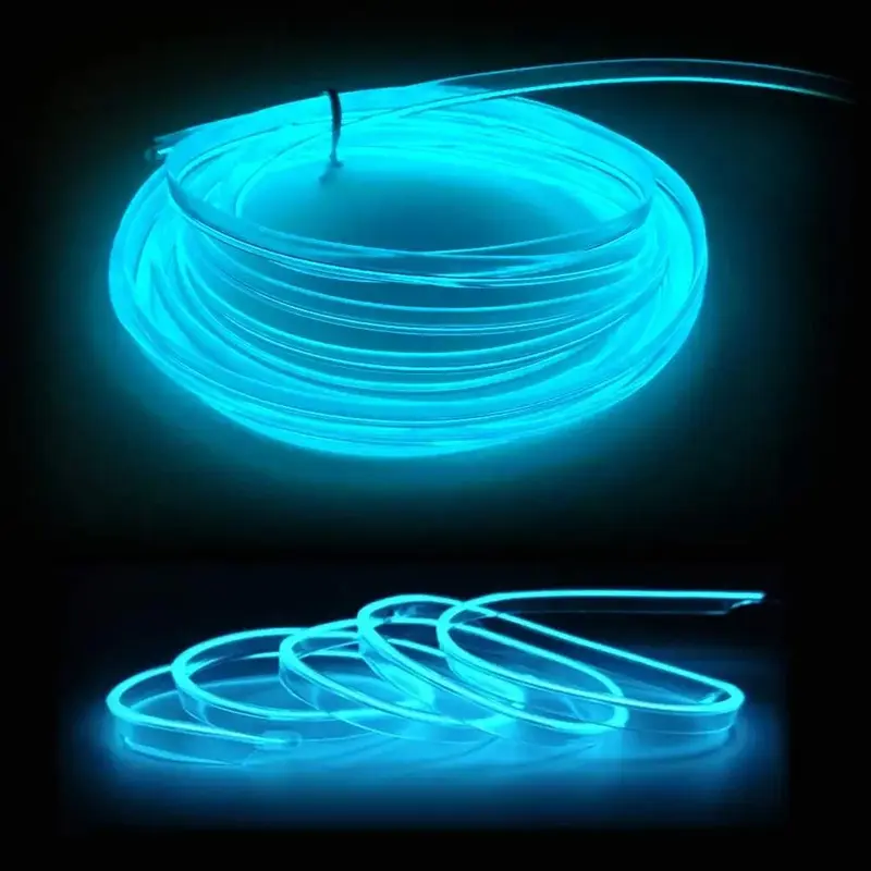 Dải Đèn Led Cho Nội Thất Xe Hơi, Đèn Trang Trí Có Dây Neon EL Để Tự Làm Tự Động, Đèn Xung Quanh Linh Hoạt, USB, Không Khí Tiệc Tùng, Diod, 5 / 3 / 1M 2