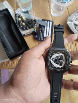 Product Review of 【003Harga telah diganti, cepat beli】BIDEN Jam Tangan Pria Anti Air Olahraga Multifungsi Tali Silikon Pria Jam Tangan Cowok Original YNR028 from A**3 0